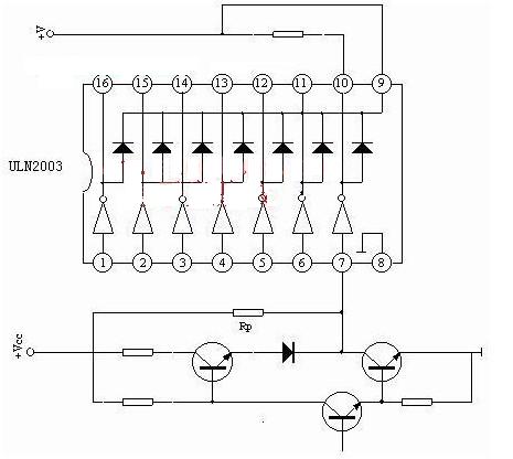 ULN2003A引脚图及功能 - 电子元器件基础知识